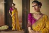 Suhag By Kimora Pure Khadi Georgette Fabric Designer Bandhej Saree